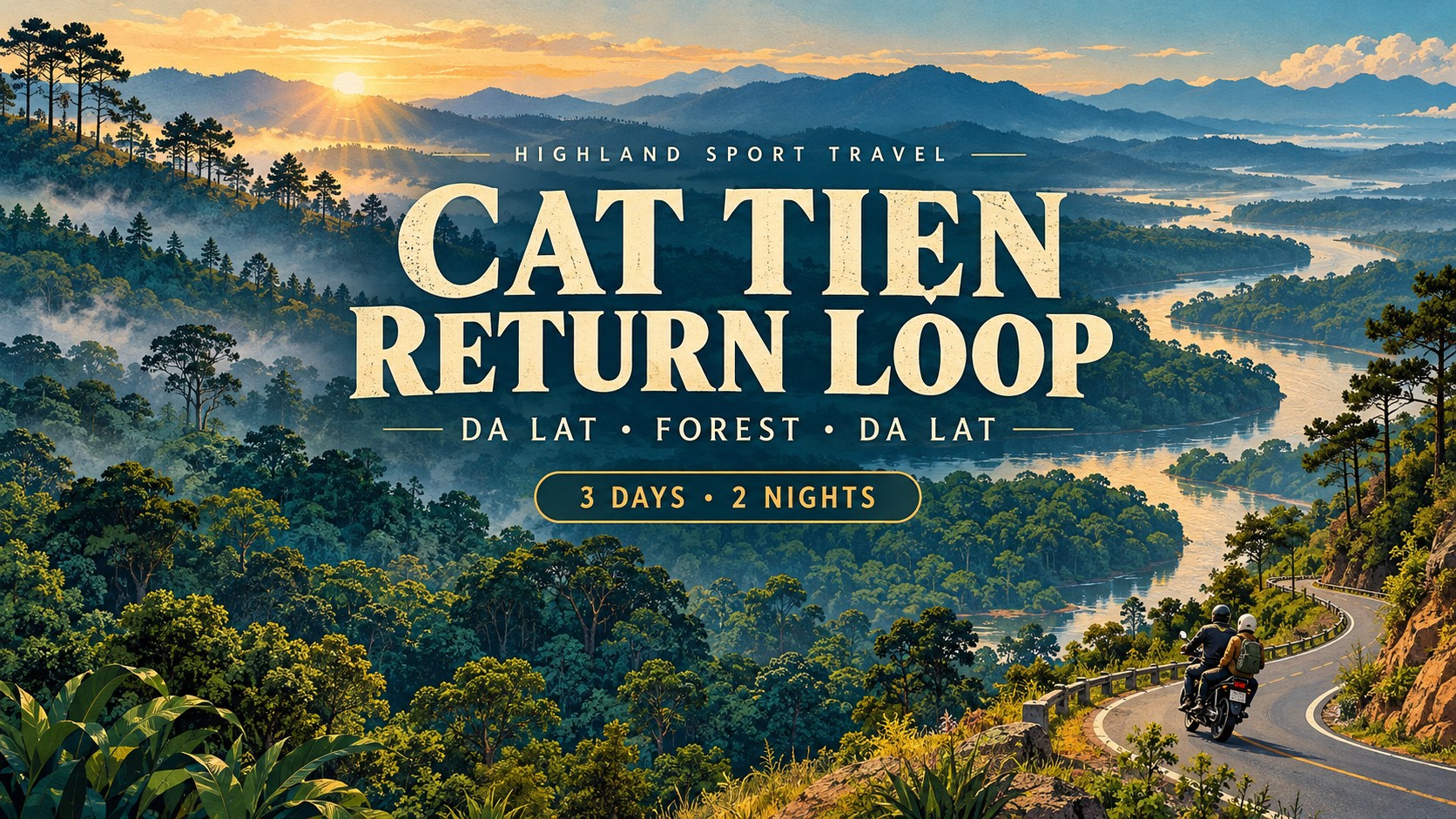 Da Lat–Cat Tien Easy Rider Return Loop – 3 Days