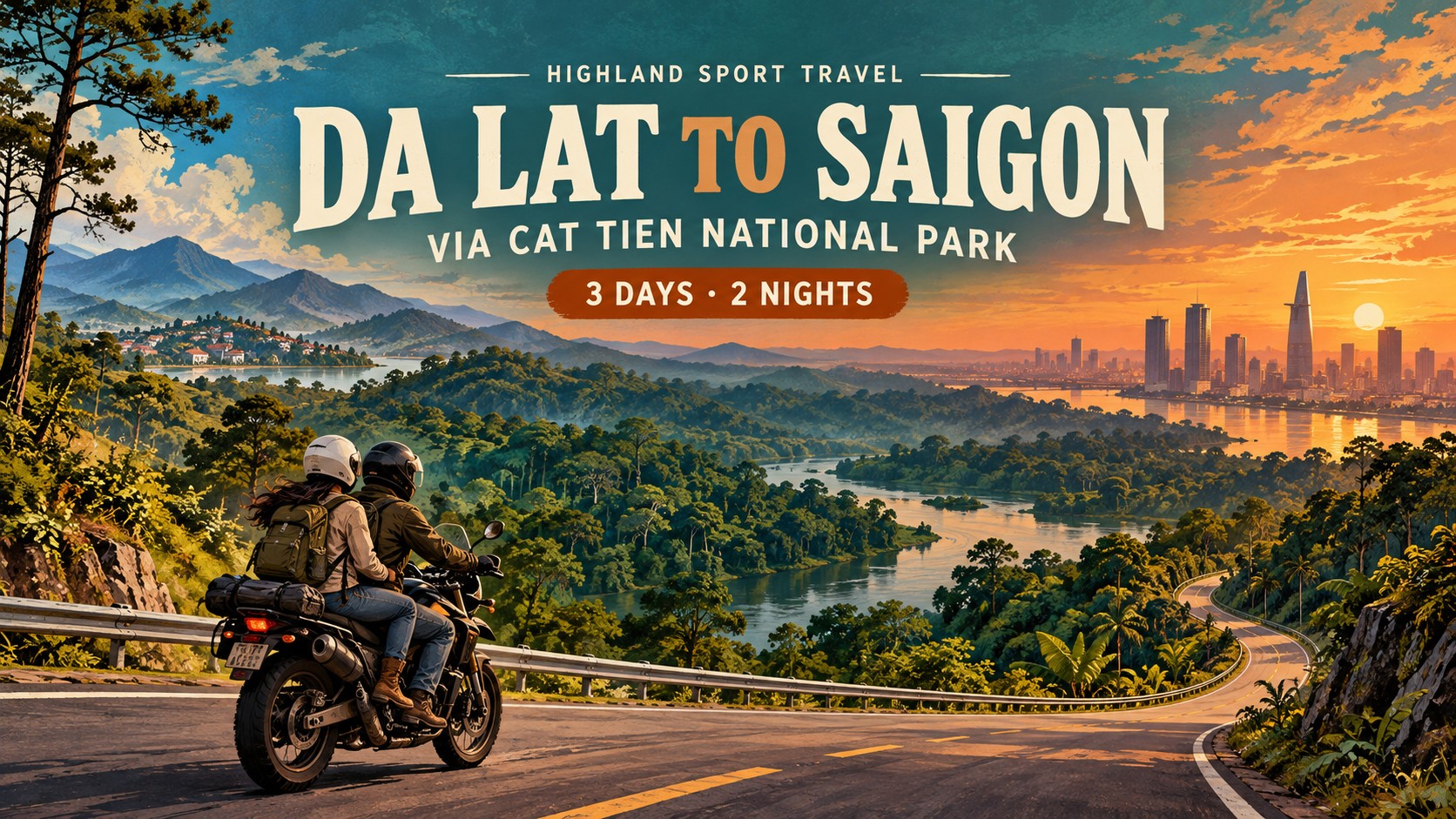 Da Lat to Saigon via Cat Tien Easy Rider – 3 Days